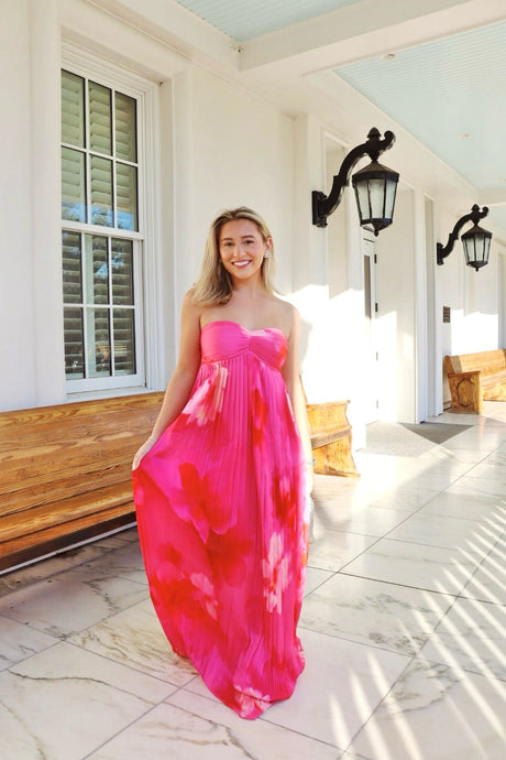 Lovers & Friends Gia Gown try-on photo