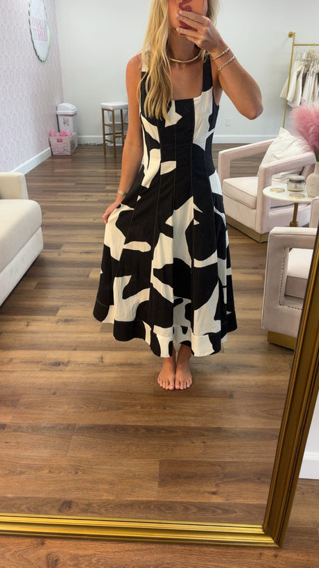Milly Grand Foliage Dress try-on photo