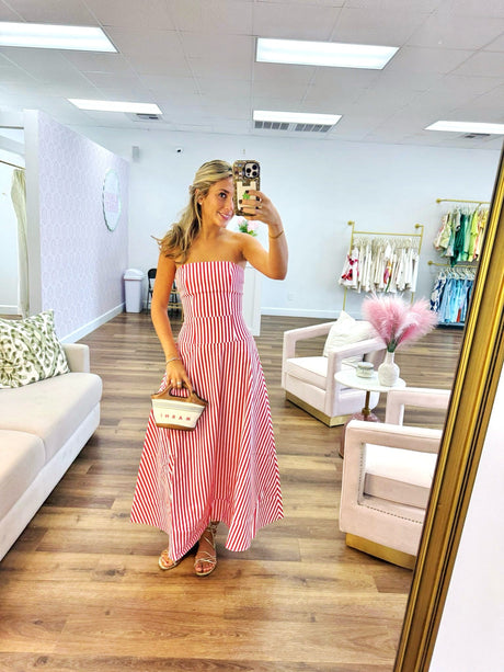 Aston Studio Sloan Denim Dress try-on photo