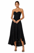 ASTR Black Midi Dress