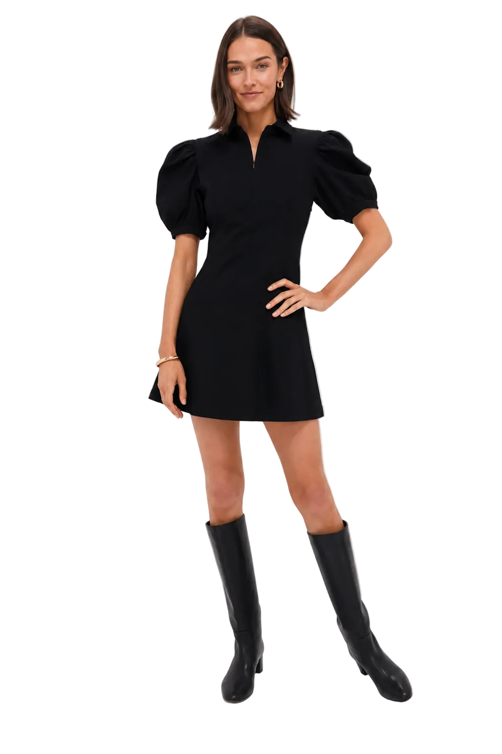 Hyacinth House Zip Denim Dress