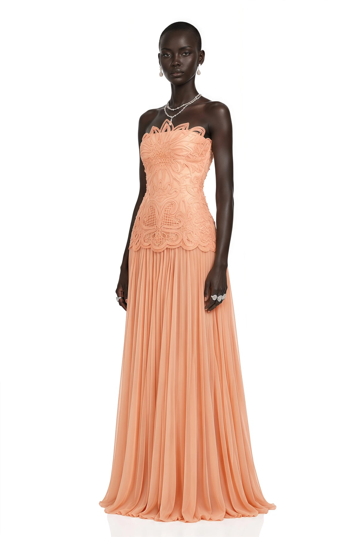 Defne Applique Gown