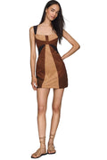 Faux Suede Shift Dress