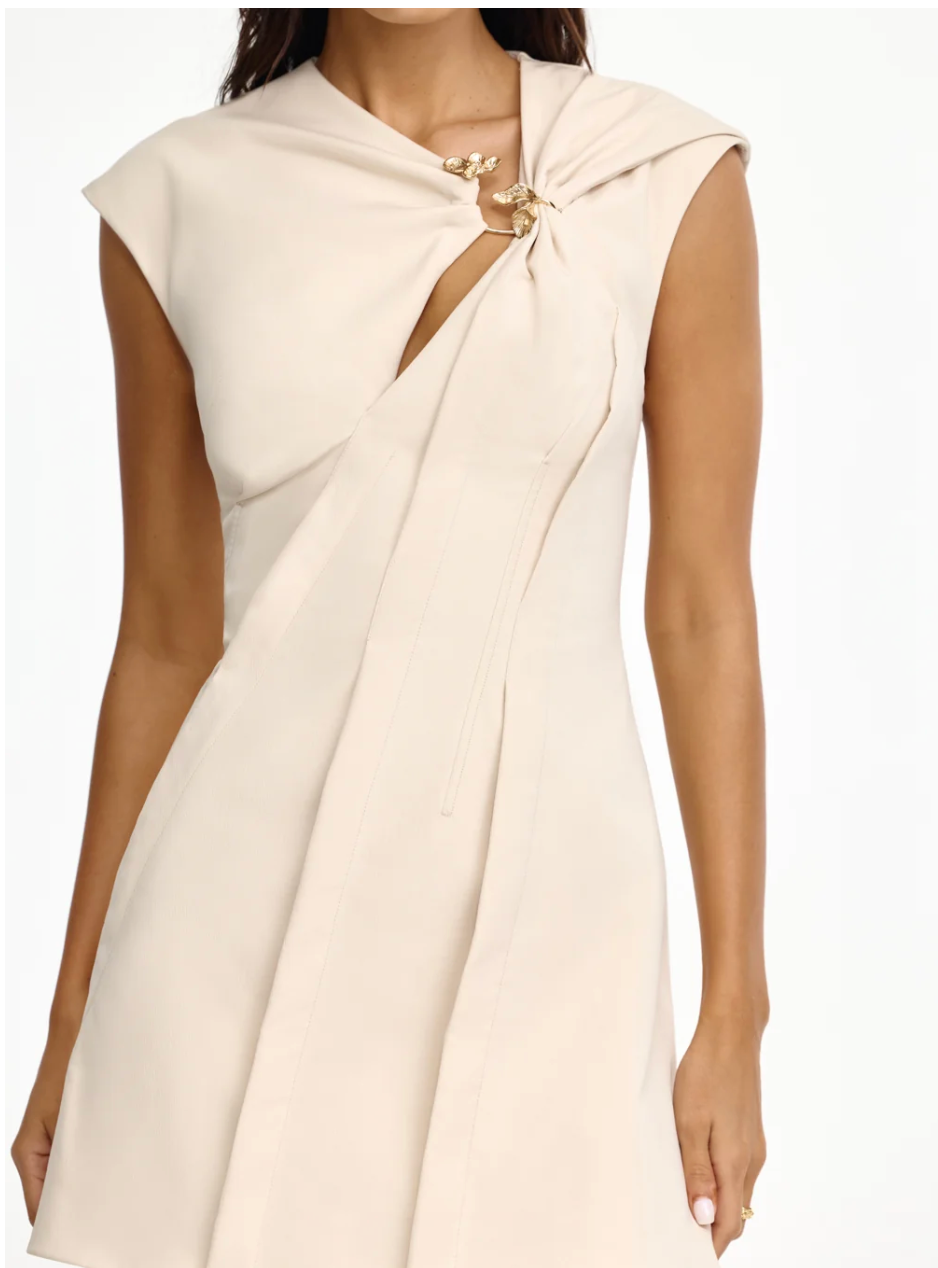 Acler Delgate Dress - Pebble