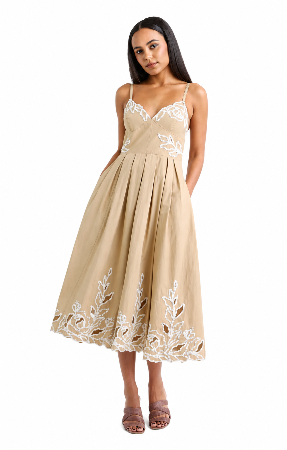 Cinq A Sept Trailing Peonies Dress