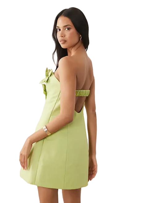 Luxe Corsage Mini Dress