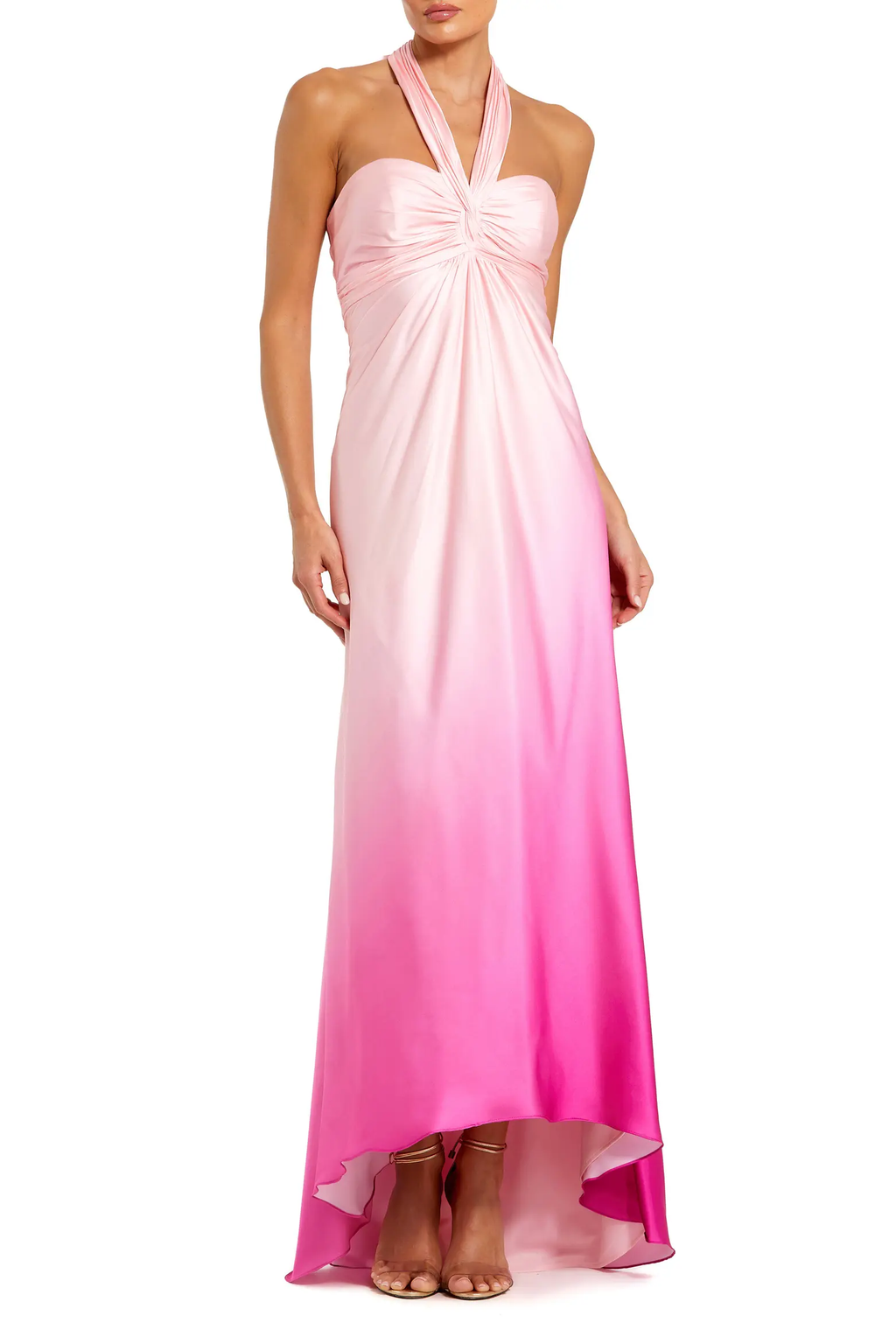 Mac Duggal Pink Charmeuse Gown