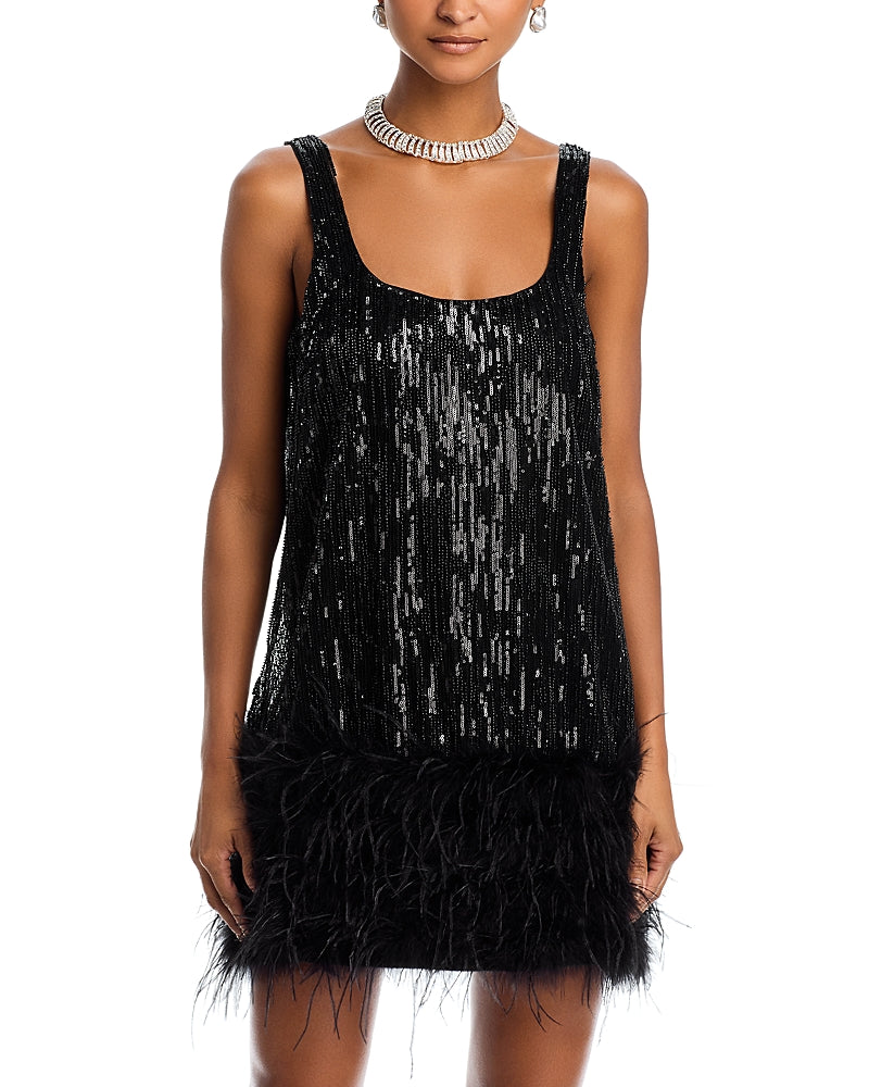 Salvatore Rizza Ostrich Sequin Mini