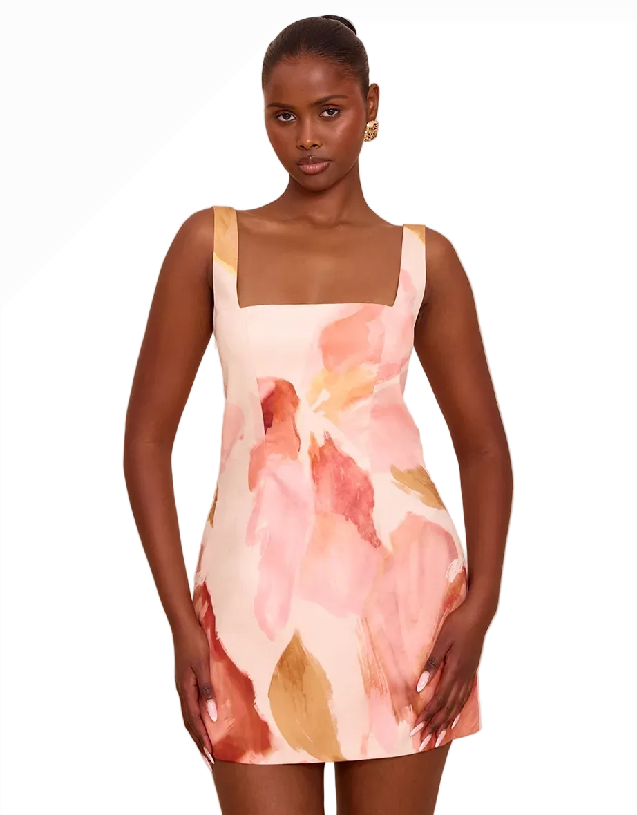 Pink Floral Print Mini