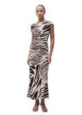 Mango Zebra Midi Dress
