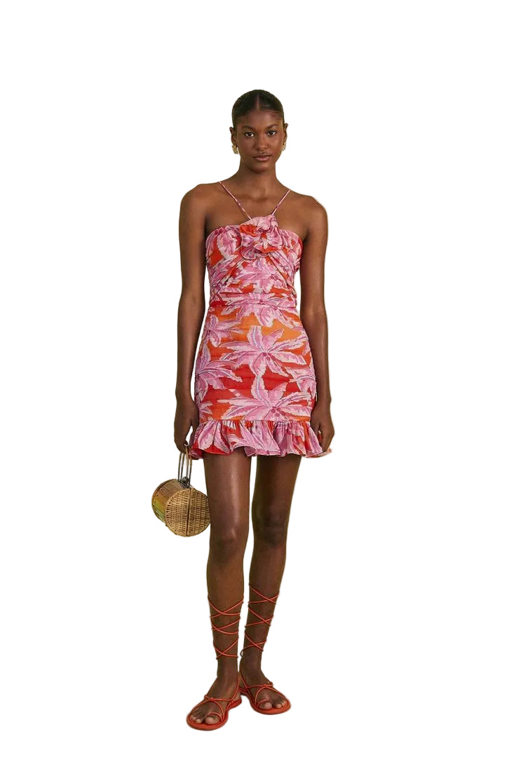 Farm Rio Orange Halter Mini