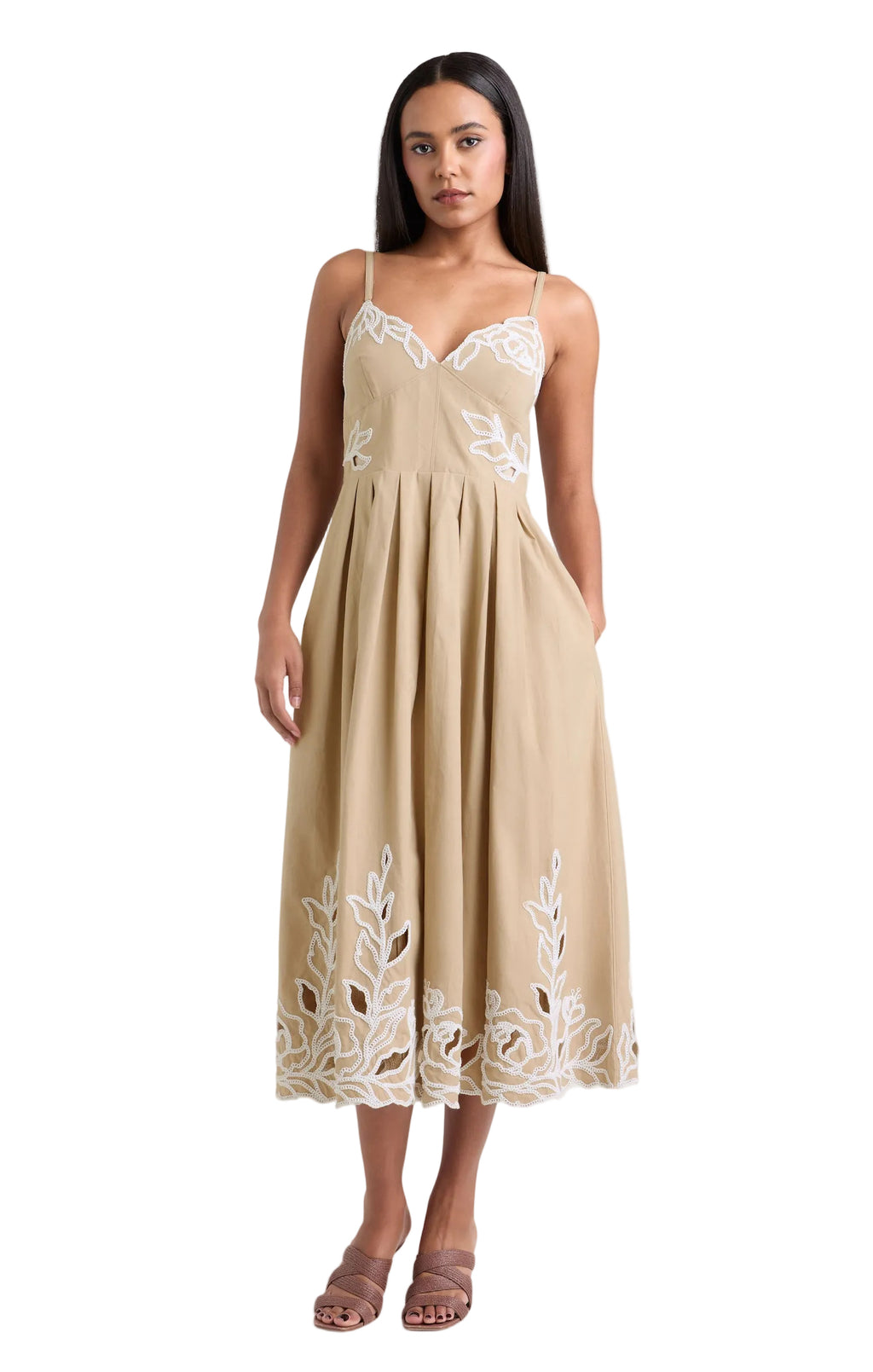 Cinq A Sept Trailing Peonies Dress