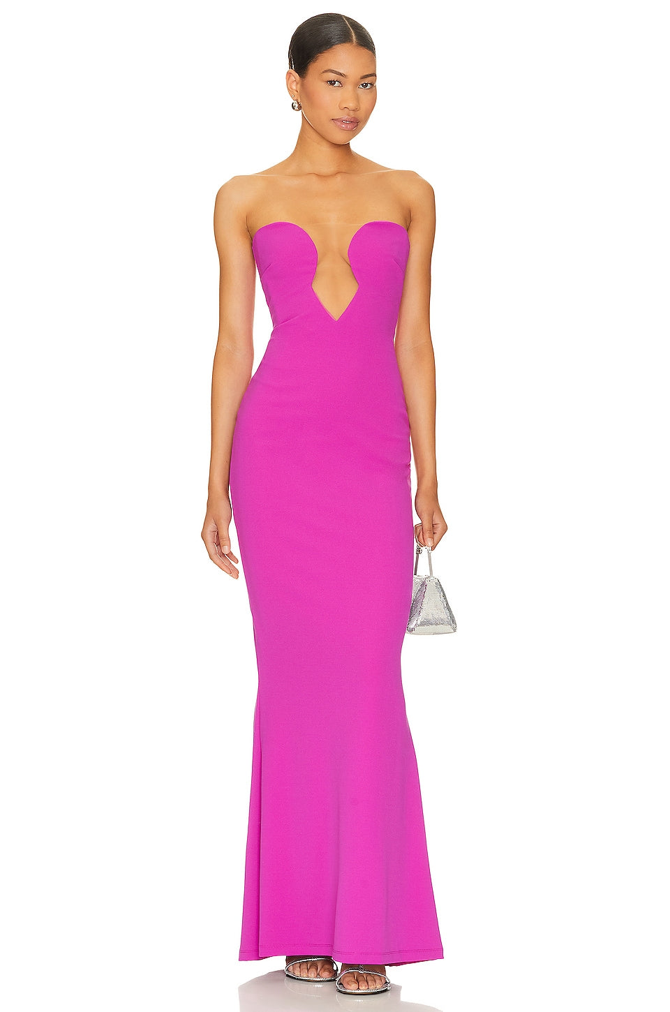Nookie Minx Dress Magenta`