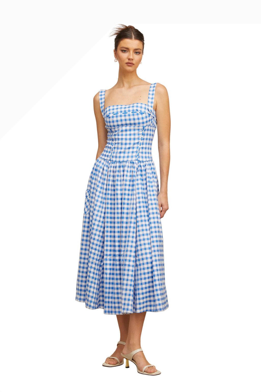 Diane Gingham Midi