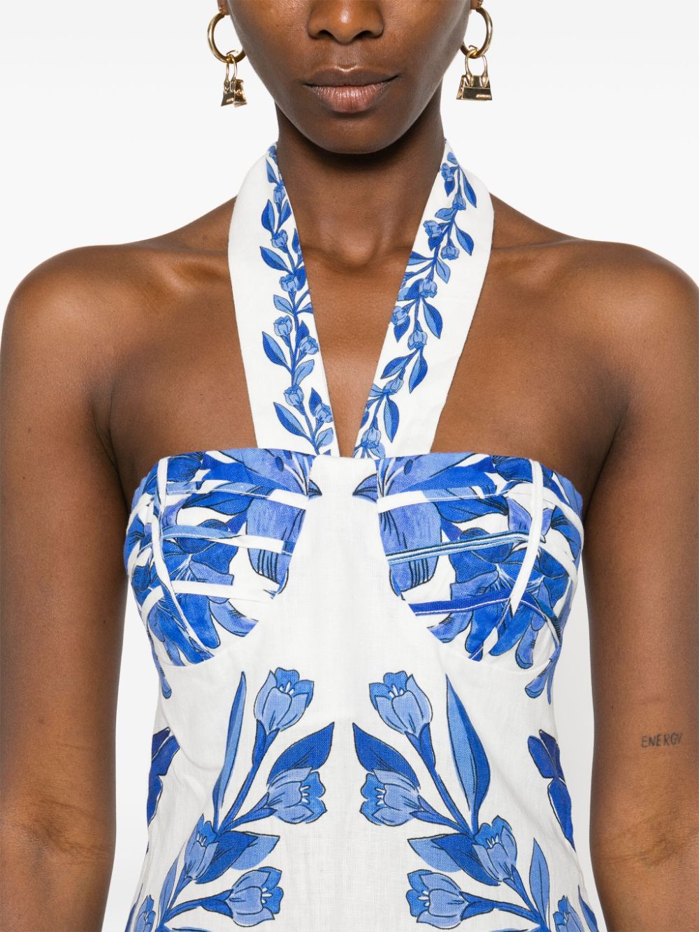 Farm Rio Blue Midi