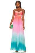 Amur Emmett Pleated Gown
