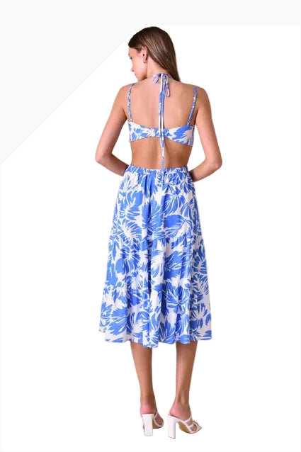 Aqua Midi Dress