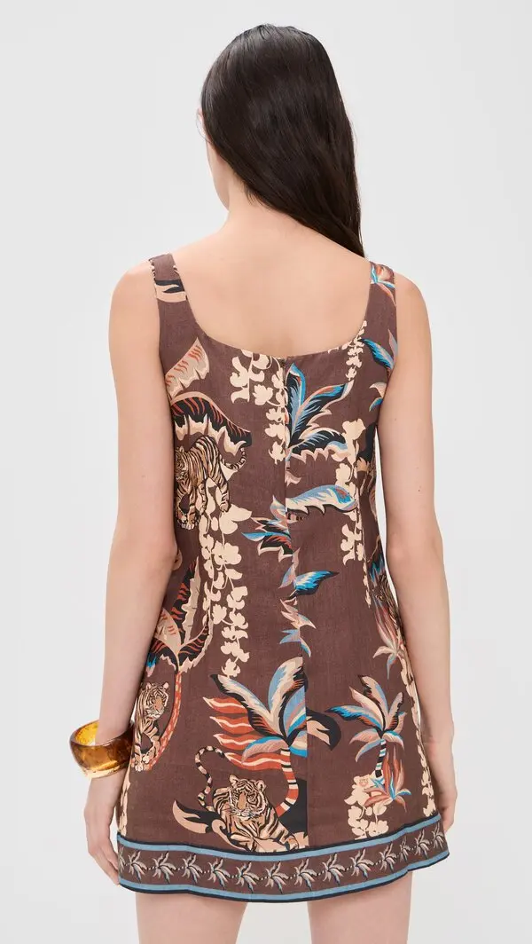 Las Surenas Brown Short Dress