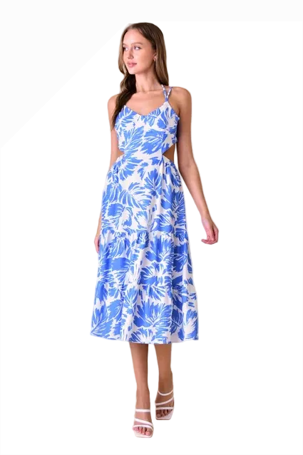 Aqua Midi Dress