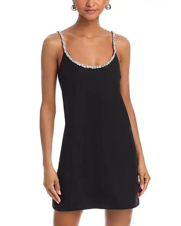 Crystal Trim Shift Dress