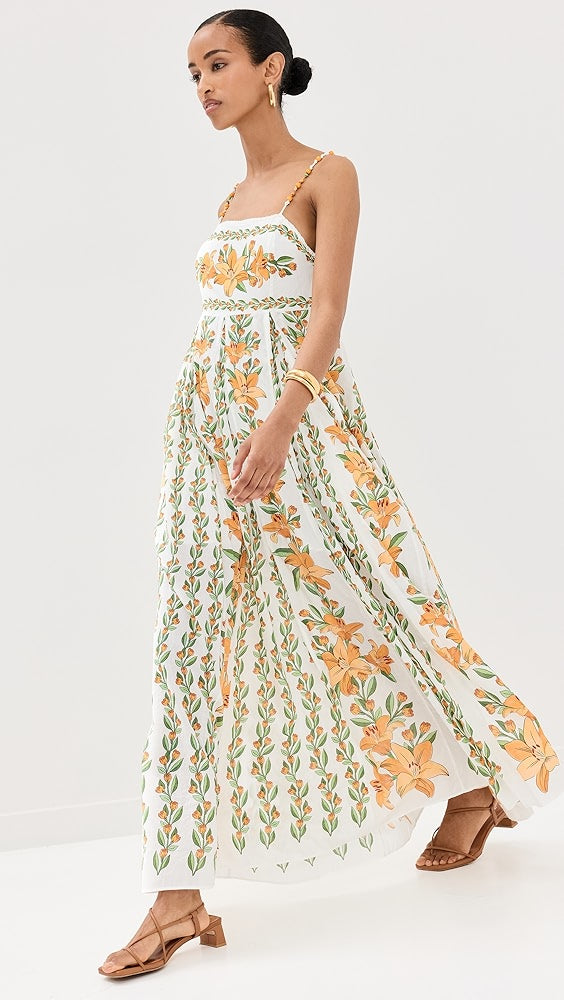 Farm Rio Yellow Green Maxi