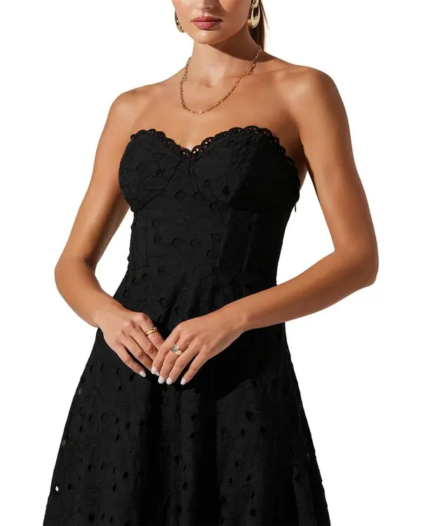 ASTR Black Midi Dress