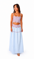 Marina Muse Skirt Set- Blue