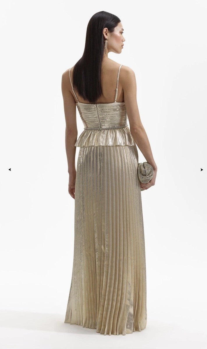 Self Portrait Gold Formal Dress