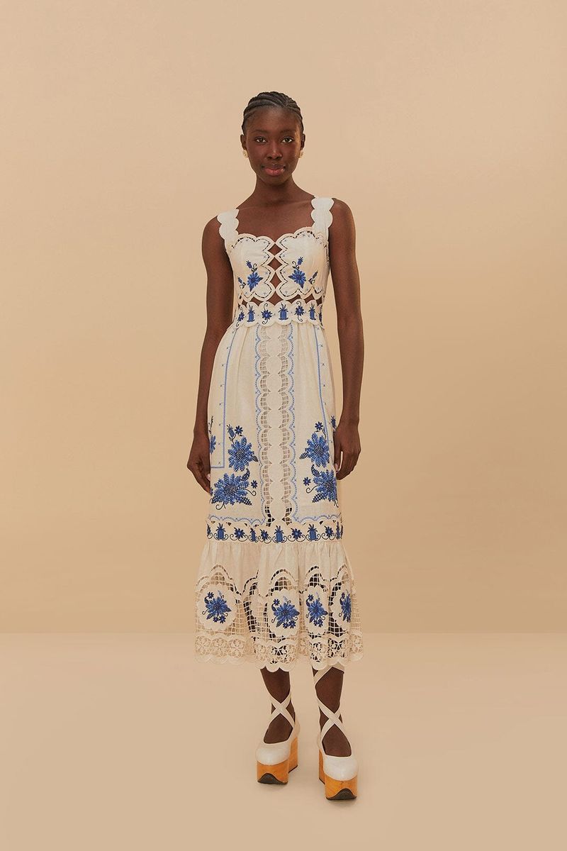 Farm Rio Richelieu Midi - Blue