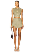 Emilie Skirt Set Khaki