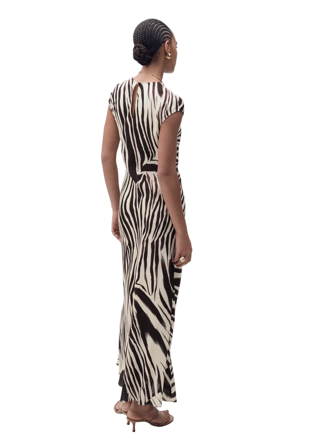 Mango Zebra Midi Dress