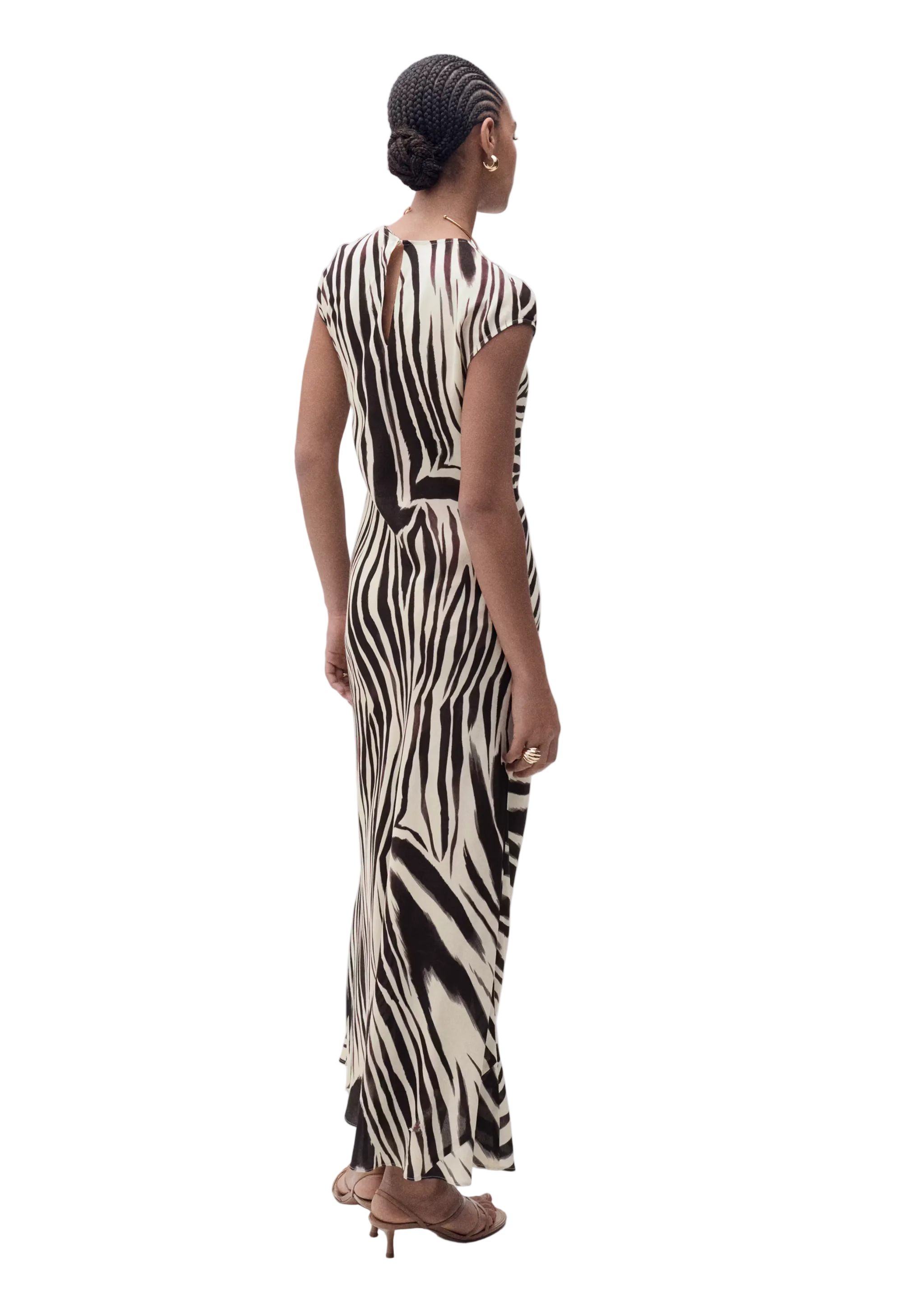 Mango Zebra Midi Dress