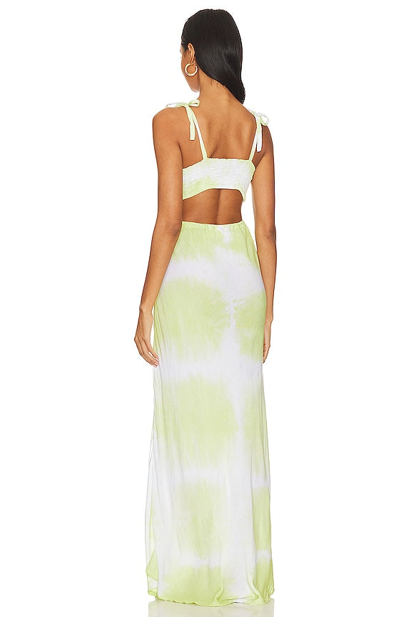 Yellow Green Tiedye Maxi