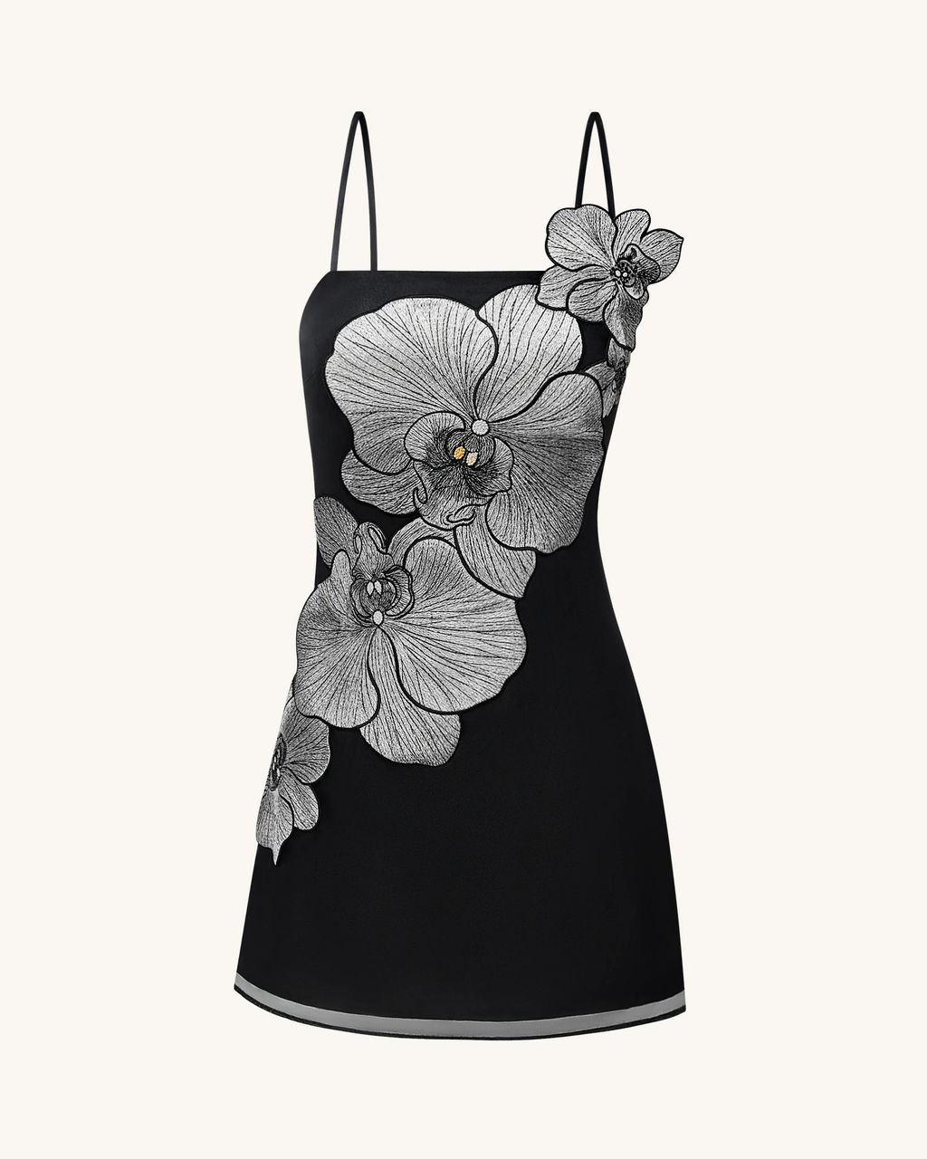 Orchid Applique Mini Dress