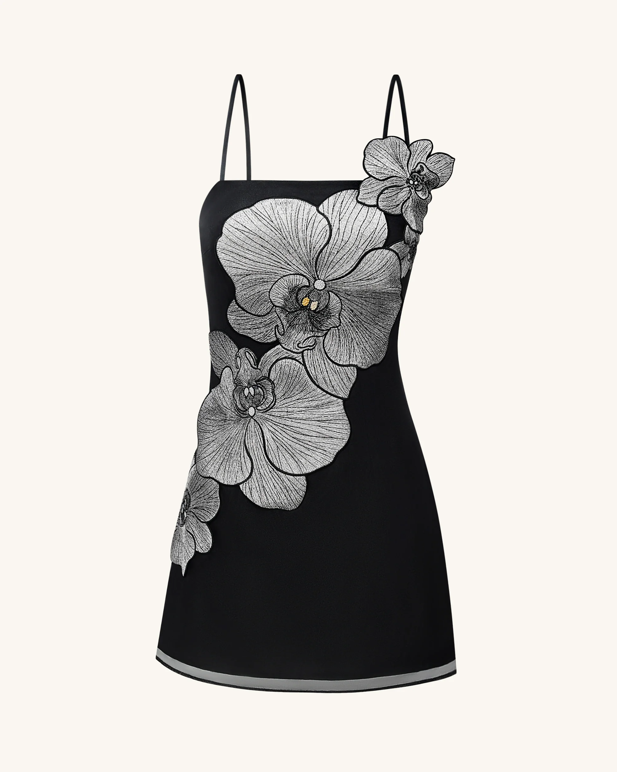 Orchid Applique Mini Dress