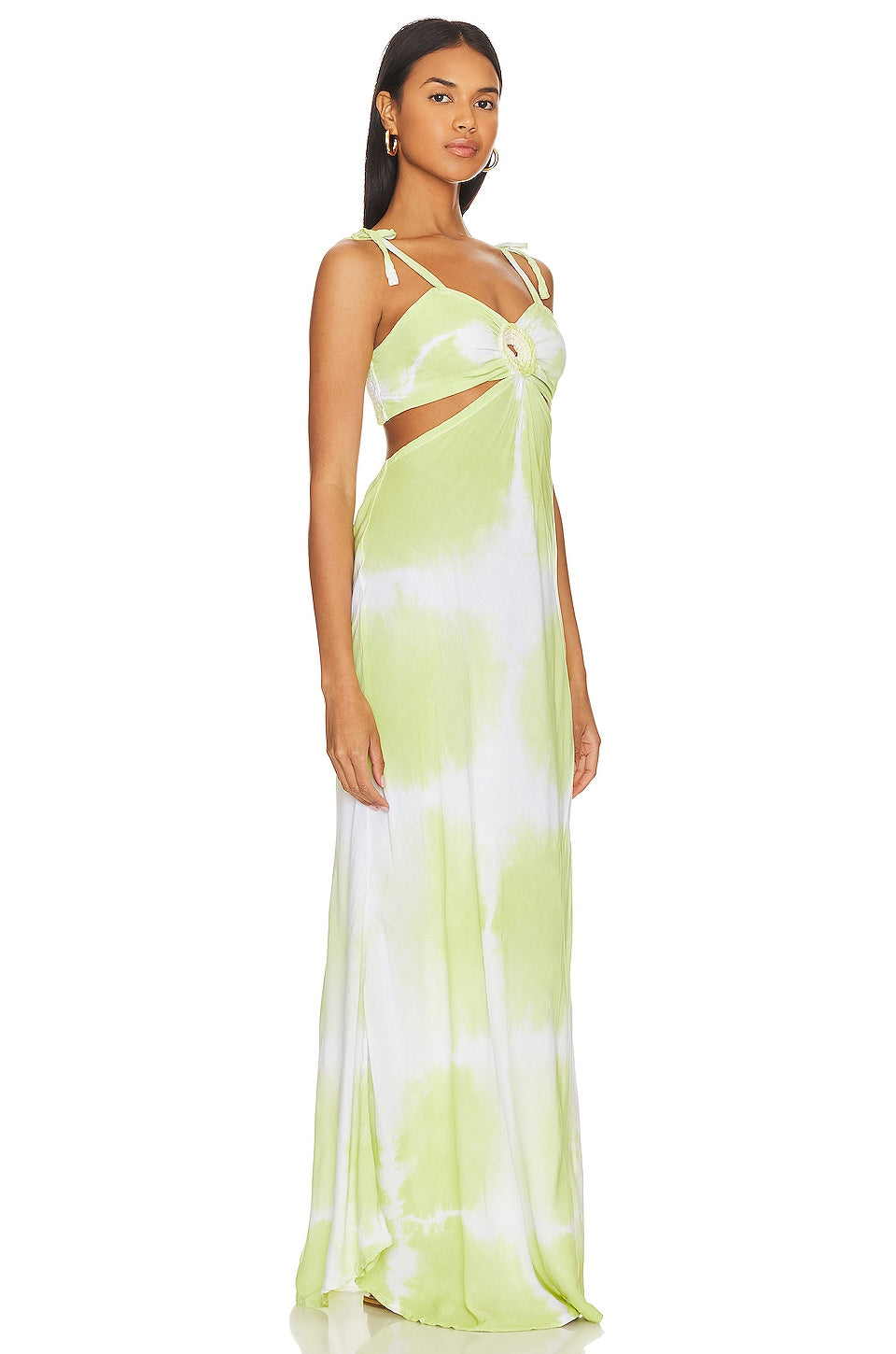Yellow Green Tiedye Maxi