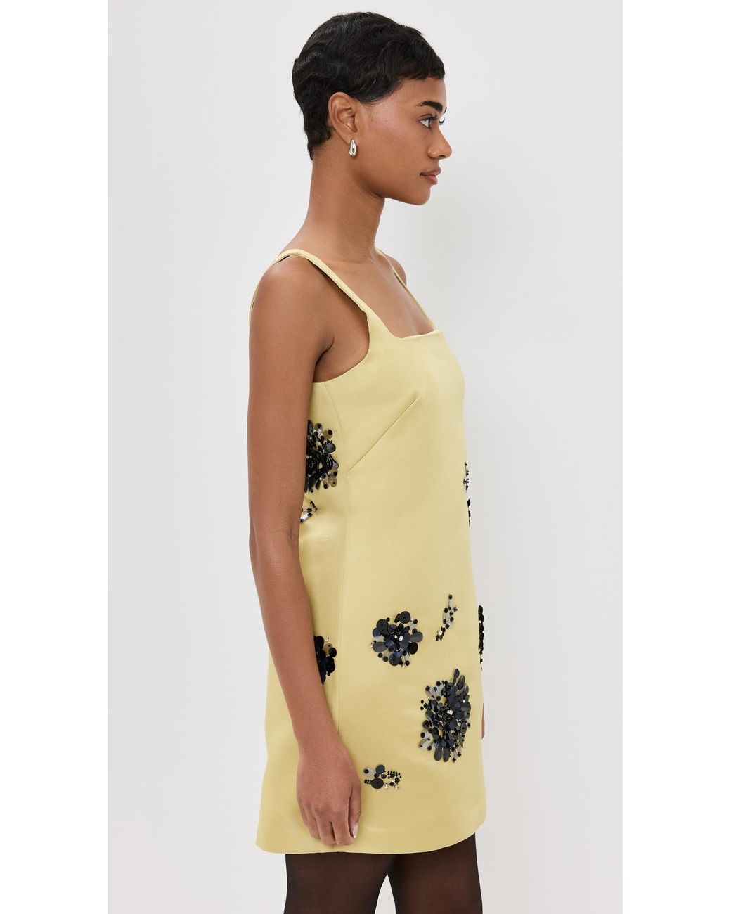 Tanya Taylor Chartreuse Barton Dress