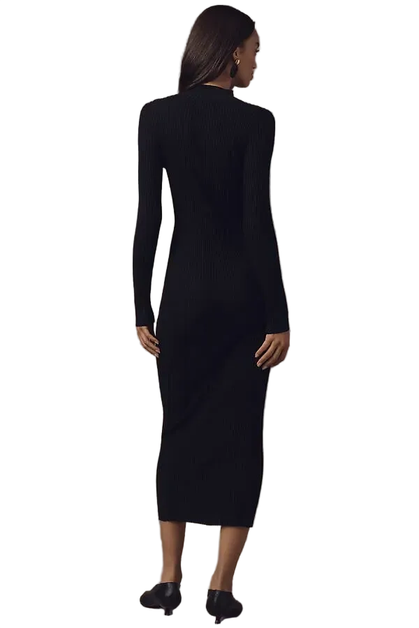 Black Midi Sweater Dress